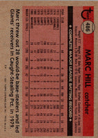 1981 Topps Marc Hill #486