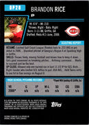 2006 Bowman Chrome Draft Picks & Prospects Brandon Rice