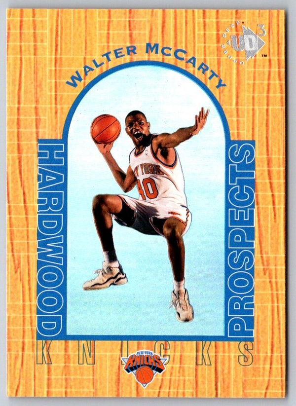 1996 Upper Deck UD3 Walter McCarty #8 Rookie