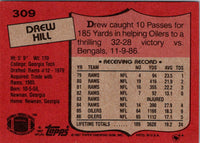 1987 Topps Drew Hill #309 NM+