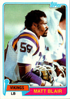 1981 Topps Matt Blair #346 EX