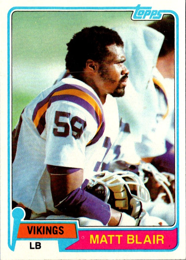 1981 Topps Matt Blair #346 EX