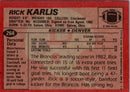 1983 Topps Rich Karlis