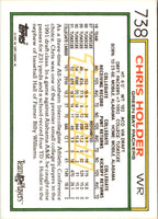 1992 Topps Chris Holder #738 Rookie
