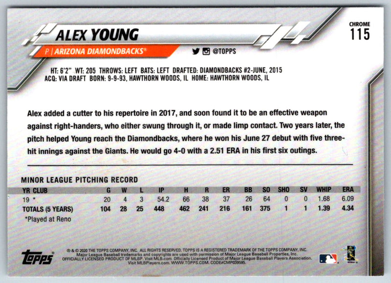 2020 Topps Chrome Alex Young