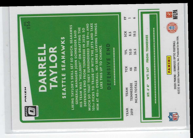 2020 Donruss Optic Preview Darrell Taylor