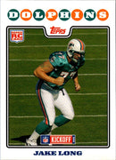 2008 Topps Kickoff Jake Long