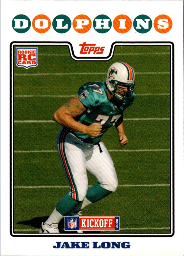 2008 Topps Kickoff Jake Long #210 Rookie