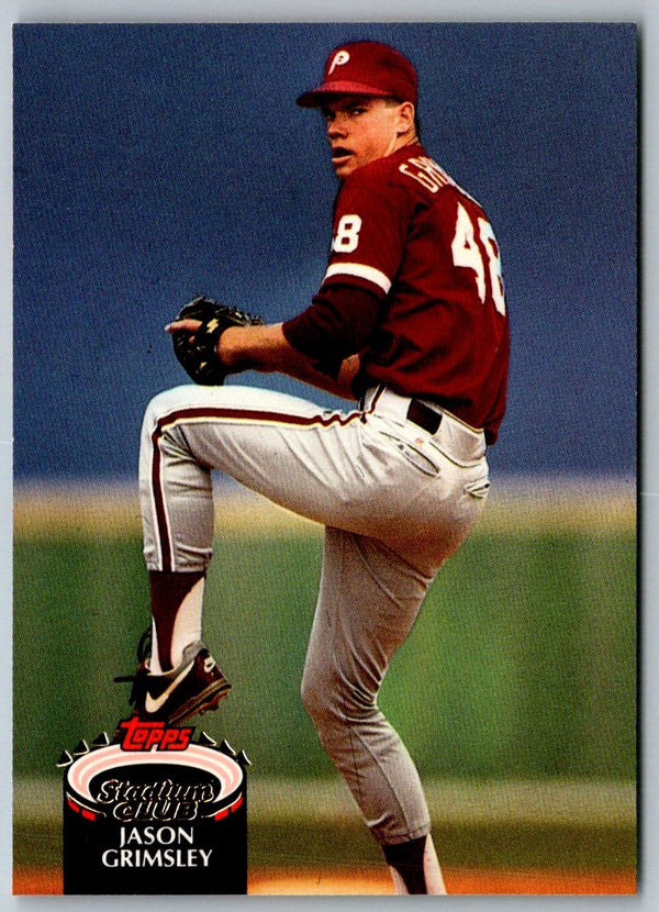 1992 Stadium Club Jason Grimsley #418