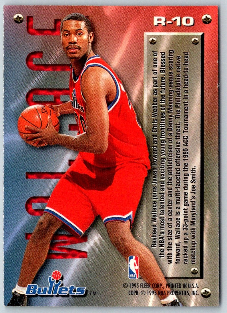 1995 Metal Rookie Roll Call Rasheed Wallace