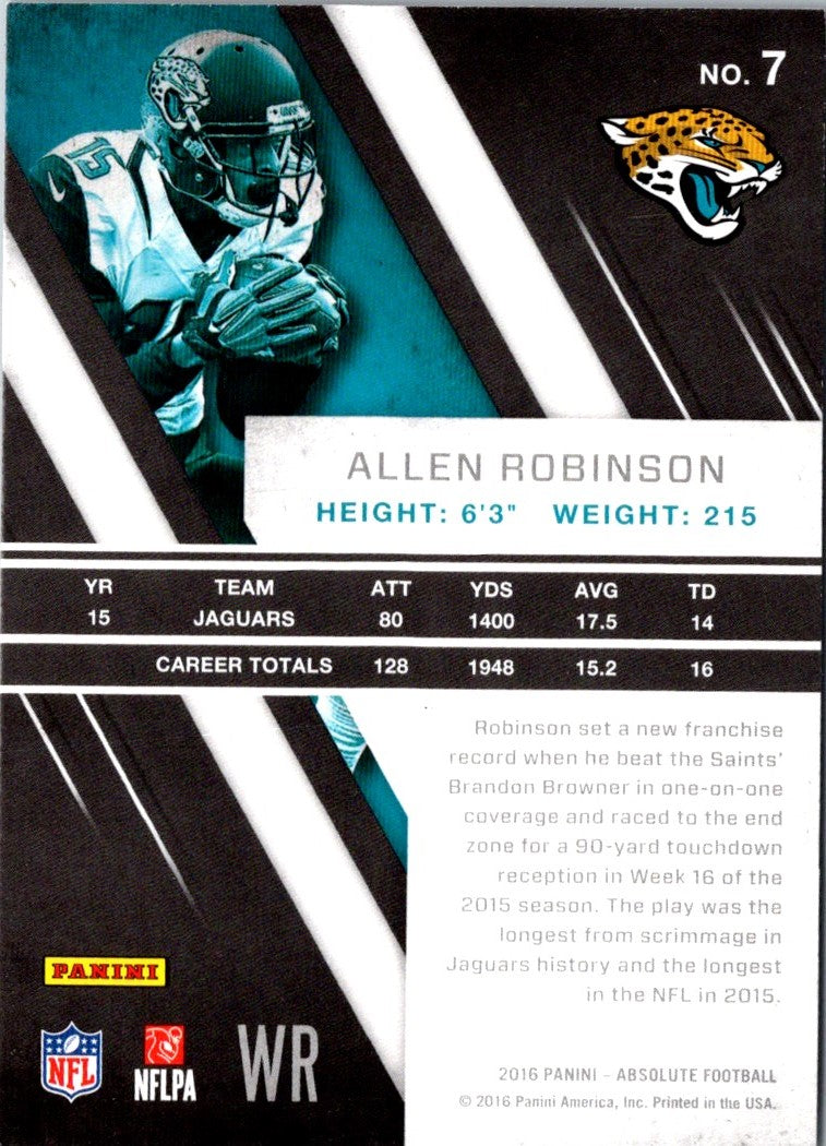 2016 Panini Black Friday Football Salute To Service Allen Robinson