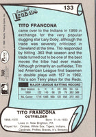 1989 Pacific Legends II Tito Francona #133