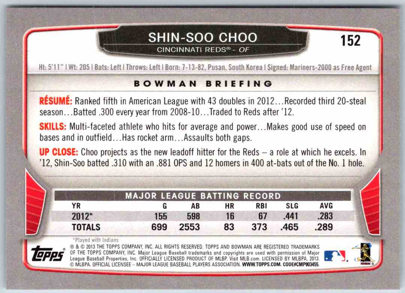 2014 Bowman Shin-Soo Choo