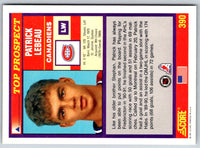 1991 Score American Patrick Lebeau #390 Rookie