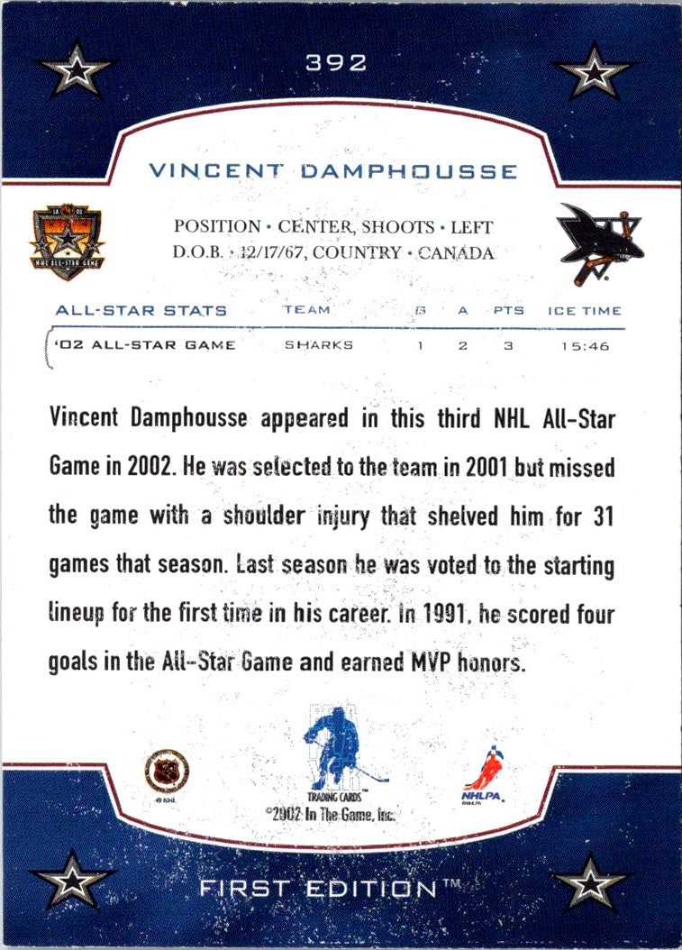 2002 Be a Player First Edition Vincent Damphousse