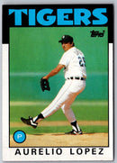 1986 Topps Aurelio Lopez