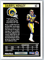 1991 Pinnacle Darryl Henley #63