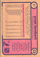 1982 O-Pee-Chee Yvon Lambert #27