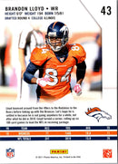 2011 Panini Certified Brandon Lloyd