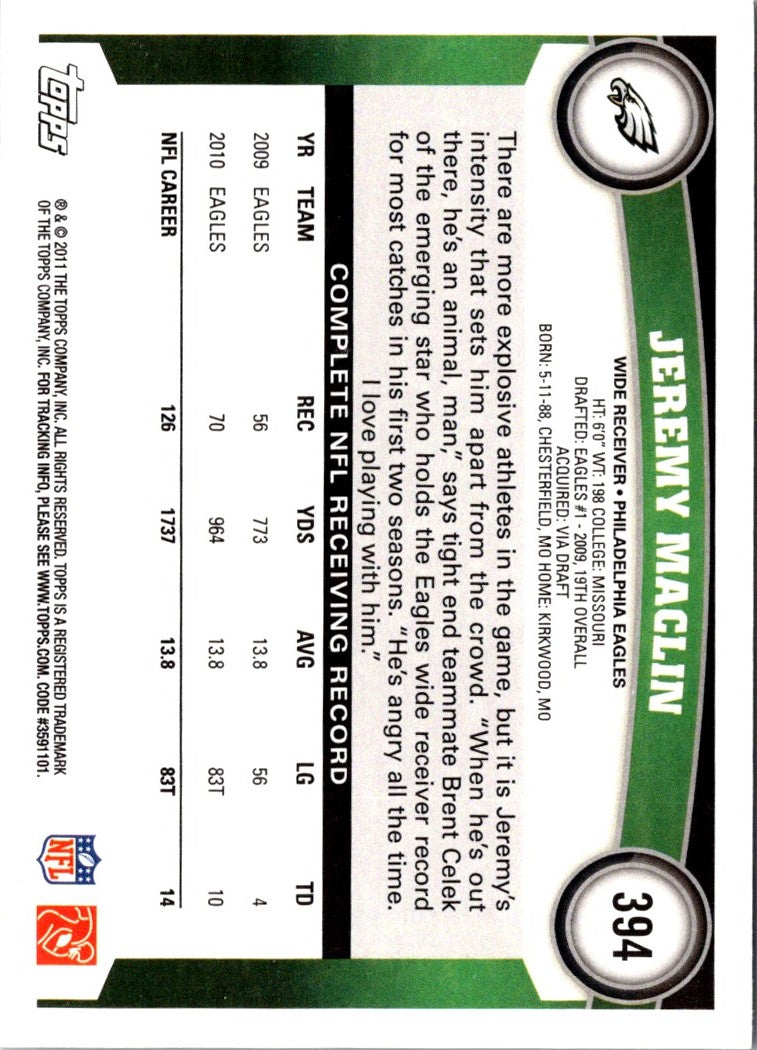 2011 Topps Jeremy Maclin