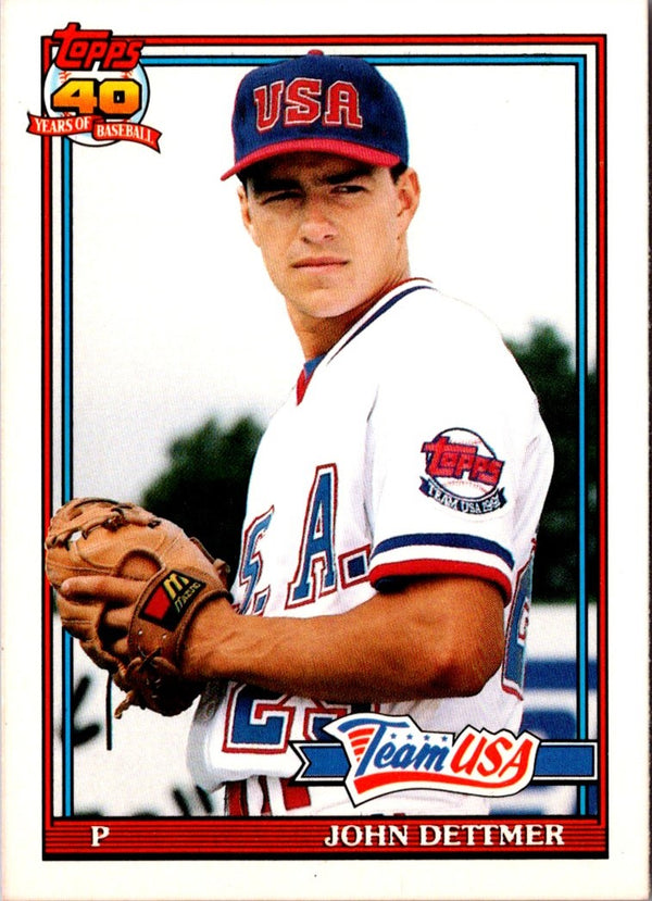 1991 Topps Traded John Dettmer #32T Rookie