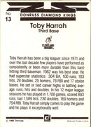1983 Donruss Toby Harrah