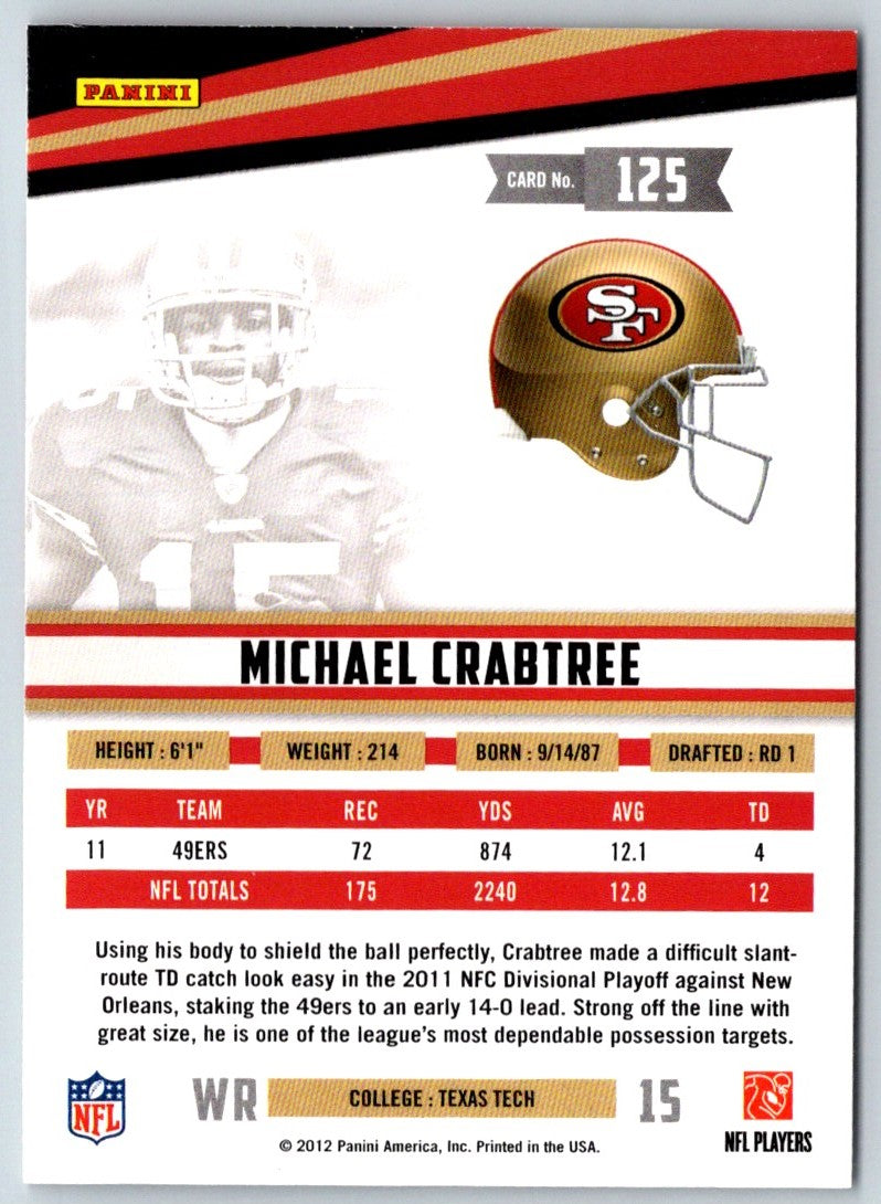 2012 Panini Rookies & Stars Michael Crabtree