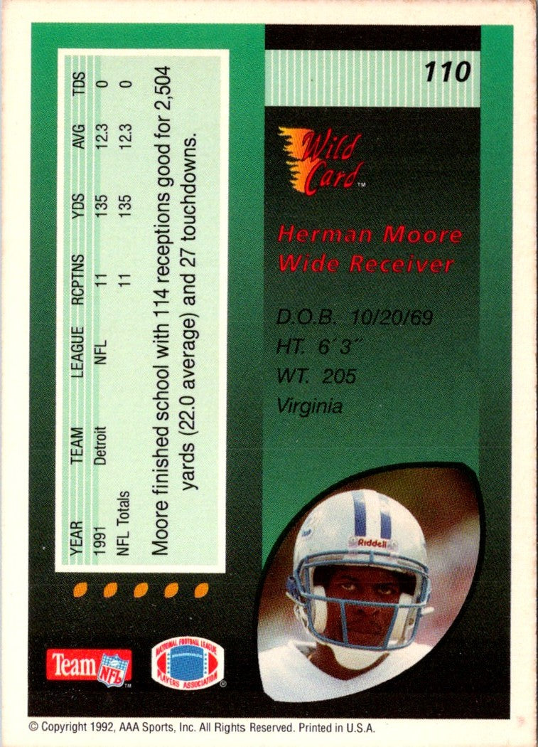 1992 Wild Card Herman Moore