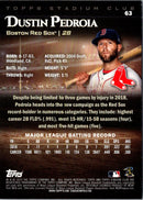 2019 Stadium Club Dustin Pedroia