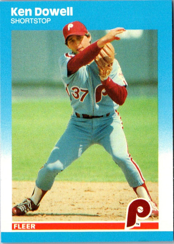 1987 Fleer Update Ken Dowell #U-27