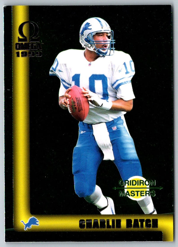 1999 Pacific Omega Gridiron Masters Charlie Batch #13