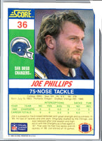 1990 Score Joe Phillips #36 Rookie