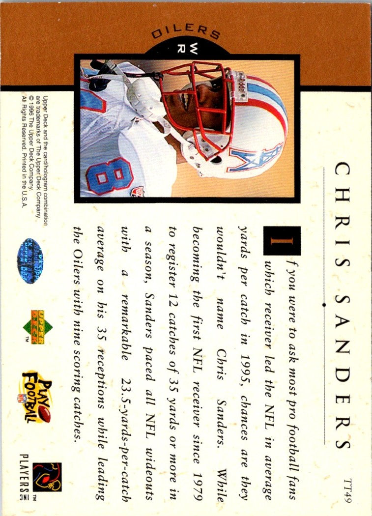 1996 Upper Deck Team Trio Chris Sanders