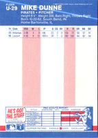 1987 Fleer Update Glossy Mike Dunne #U-29