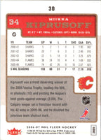 2007 Fleer Miikka Kiprusoff #34