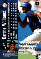 1998 SkyBox Dugout Axcess Bernie Williams #74