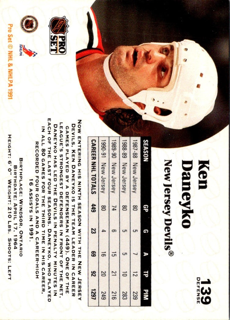 1991 Pro Set Ken Daneyko