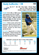 2005 Bowman Andy LaRoche