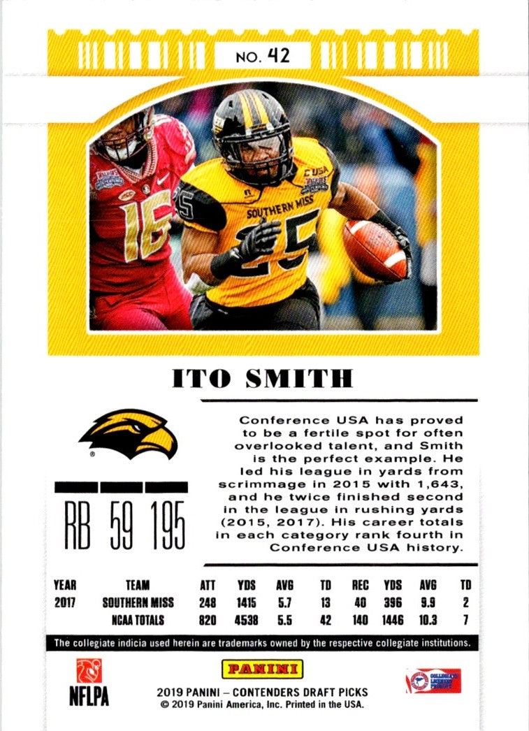 2019 Panini Contenders Draft Picks Ito Smith