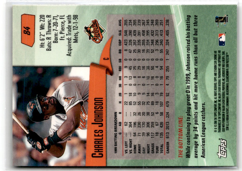 2000 Stadium Club Charles Johnson