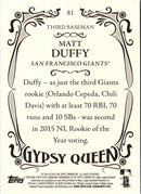 2016 Topps Gypsy Queen Matt Duffy