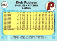 1982 Fleer Dick Ruthven #257