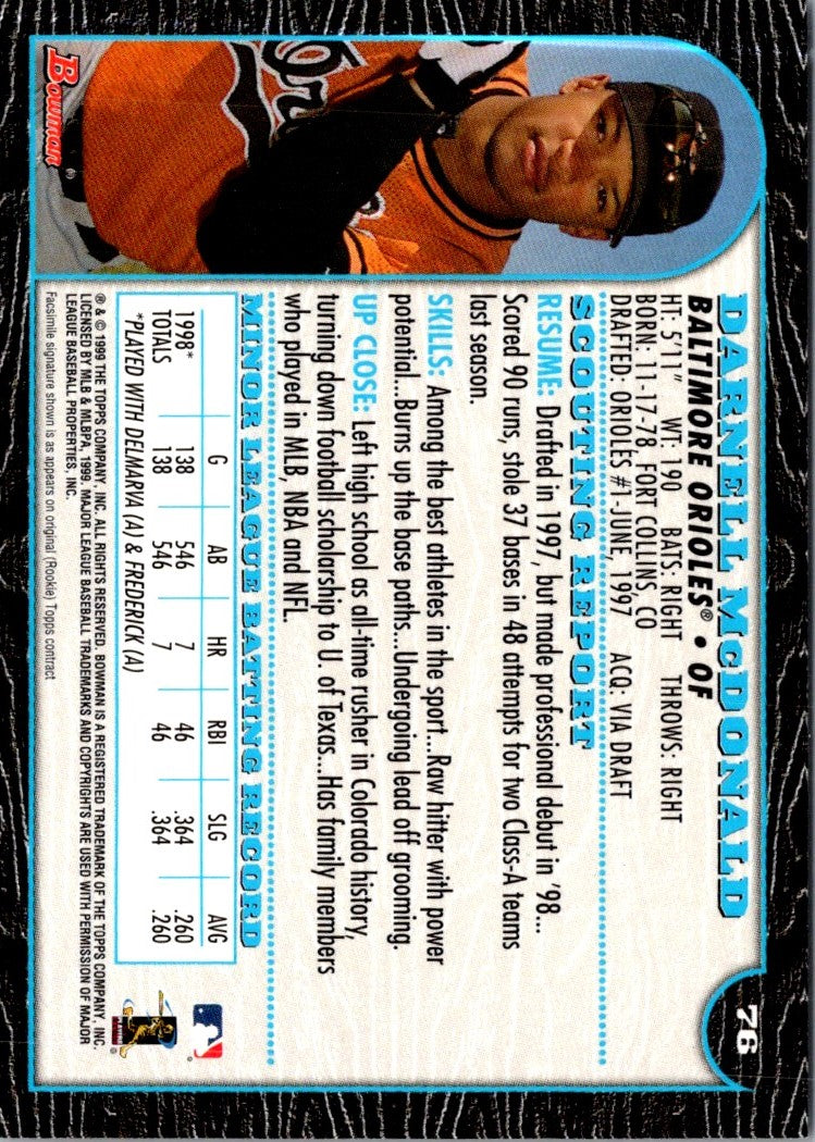 1999 Bowman Darnell McDonald