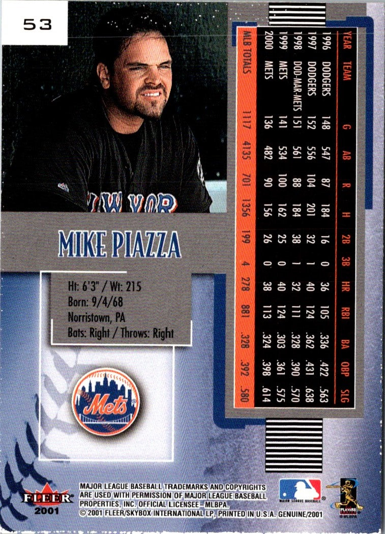 2001 Fleer Genuine Mike Piazza