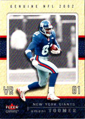 2002 Fleer Genuine Amani Toomer #84