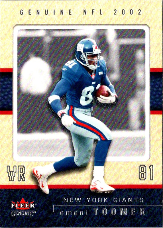 2002 Fleer Genuine Amani Toomer #84