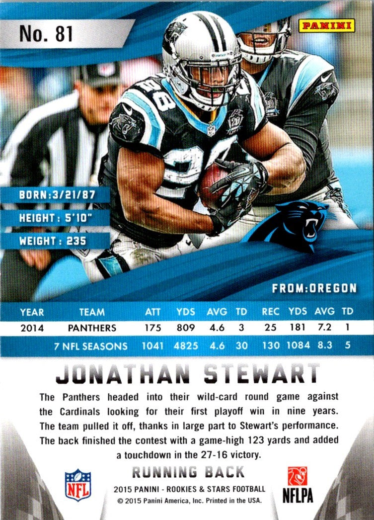 2015 Panini Rookies & Stars Jonathan Stewart