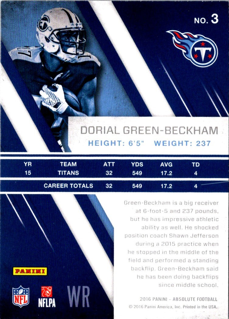 2016 Panini Absolute Dorial Green-Beckham