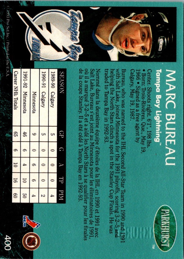 1992 Parkhurst Emerald Ice Marc Bureau