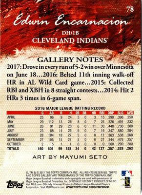 2017 Topps Gallery Edwin Encarnacion #78